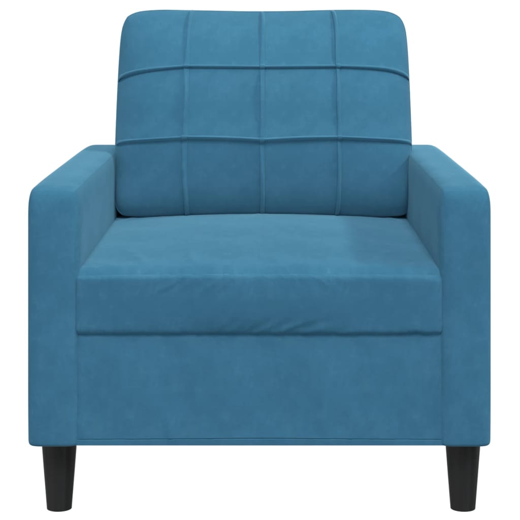 Fauteuil moderne en velours géométrique